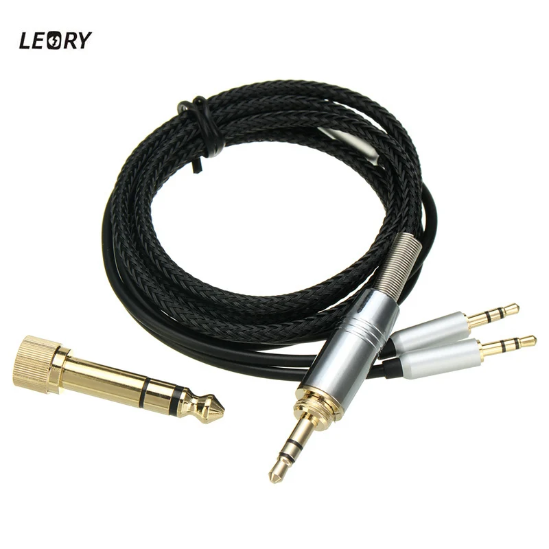 Сменный кабель LEORY с разъемом 3 5 мм и 6 на 2 штекера AUX для наушников Hifiman HE400S HE 400I