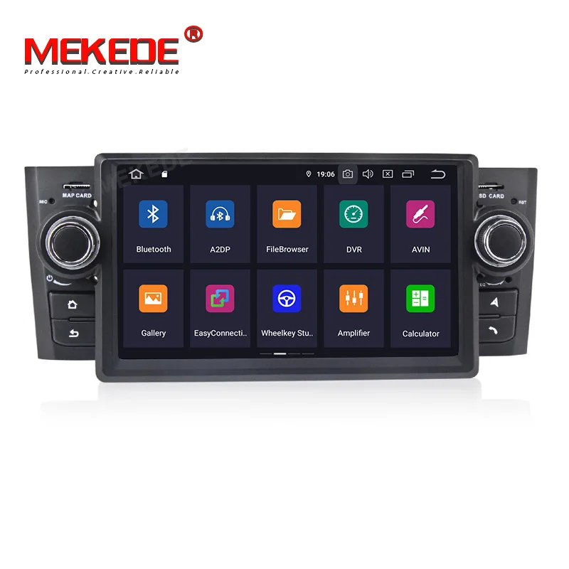 MEKEDE Android9.0 автомобильный мультимедийный плеер для Fiat/Grande/Punto/Linea 2007 2012 радио FM руля