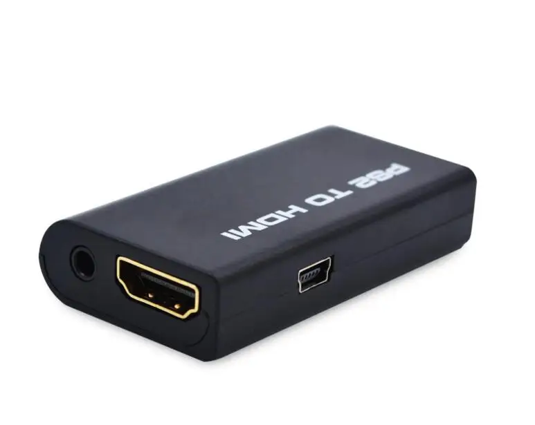 50 шт. портативный преобразователь PS2 в HDMI воспроизведение видео аудио конвертер