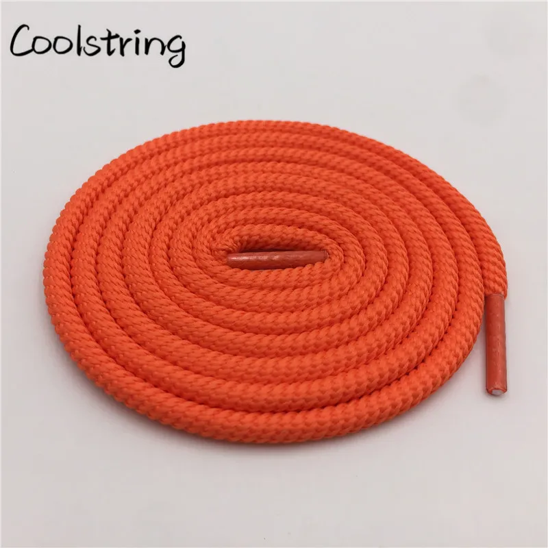 986 Orange Coolstring яркие цвета 5 мм Спиральные круглые полиэфирные шнурки Новинка спортивные шнурки для альпинизма Баскетбольная обувь шнурки - Цвет: 986 Orange