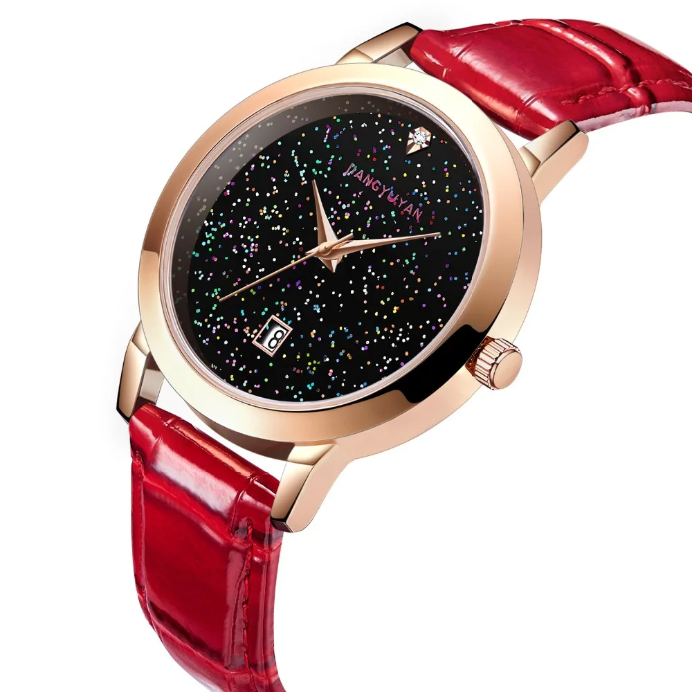 Звездное небо часы дамы Montre Femme для женщин кварцевые модные Элитный бренд алмаз