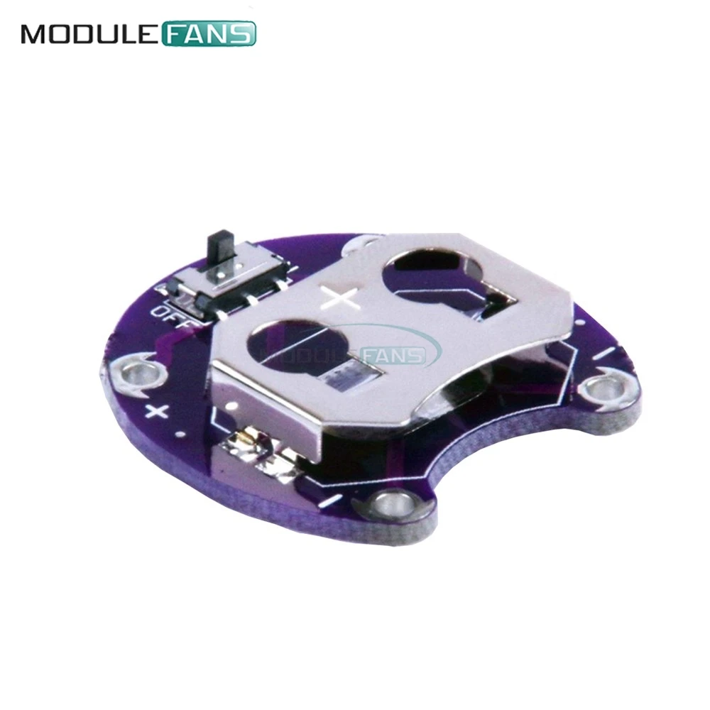 Держатель для аккумулятора LilyPad CR2032 электронный Компактный слайдер Arduino