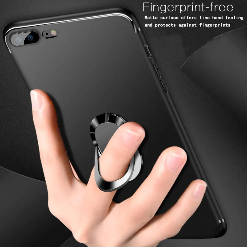 Чехол для iPhone 8 7 6 s 6s X адсорбционное кольцо силиконовый чехол i Phone x xs max xr Apple KicksStand