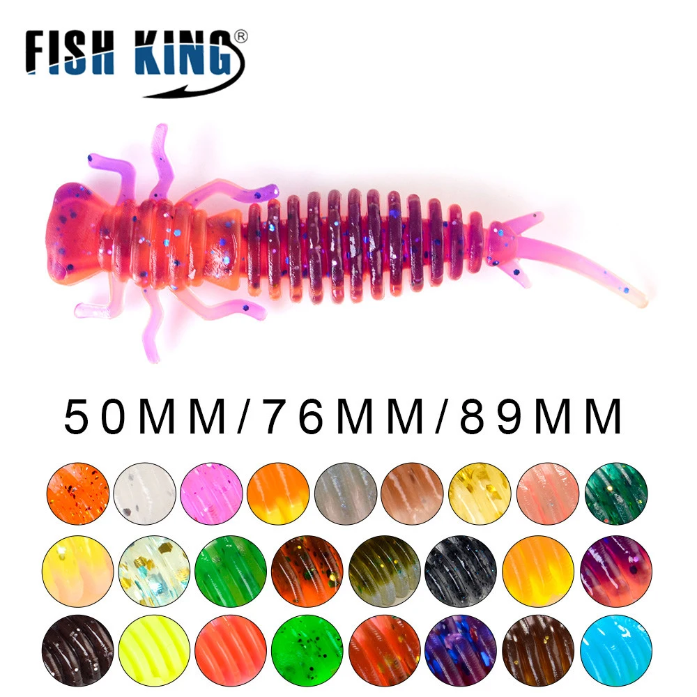 FISH KING 55 мм 76 89 приманки для рыбной ловли 25 цветов|Наживки ловли| |