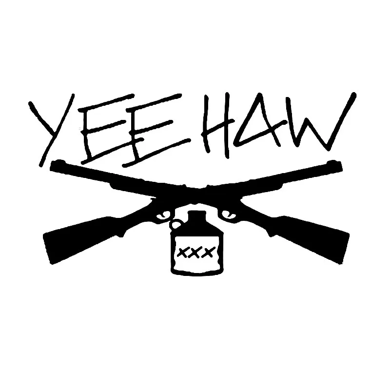 15 2 см * 8 7 Yee Haw Guns Moonshine автомобильные наклейки и аксессуары для стайлинга