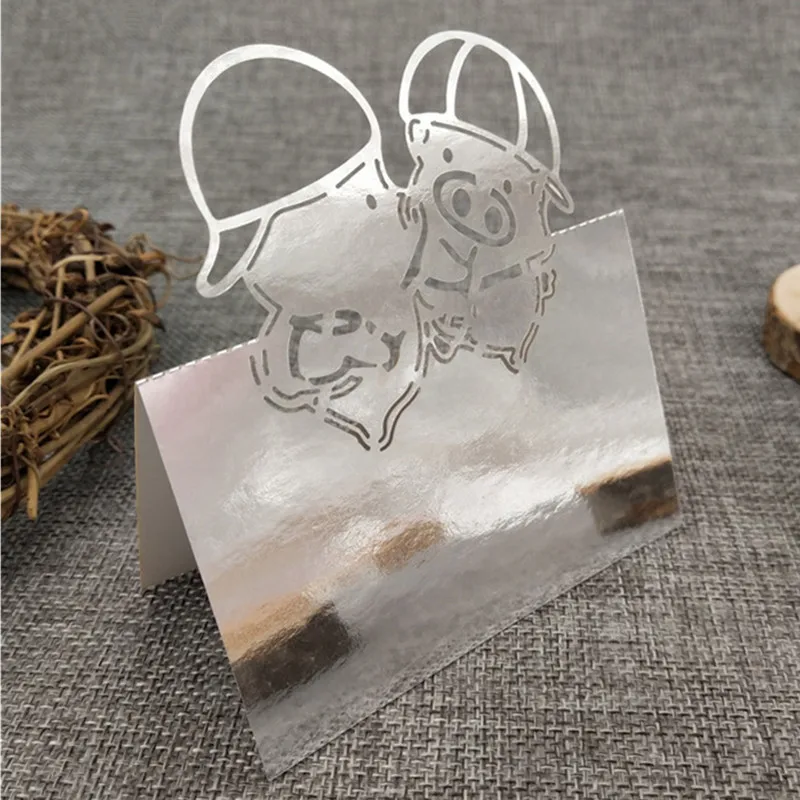 100 Pcs Wedding Table Name Place Cards Greeting Tags Tented Seating Seat Assignment Birthdays Party 5Z | Дом и сад
