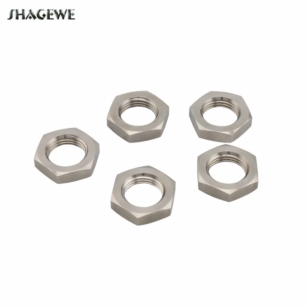 

5pcs/lot Stainless Steel 1/2" BSP Female Lock Nut with Groove Homebrew Tun Kettle Hardware Fitting