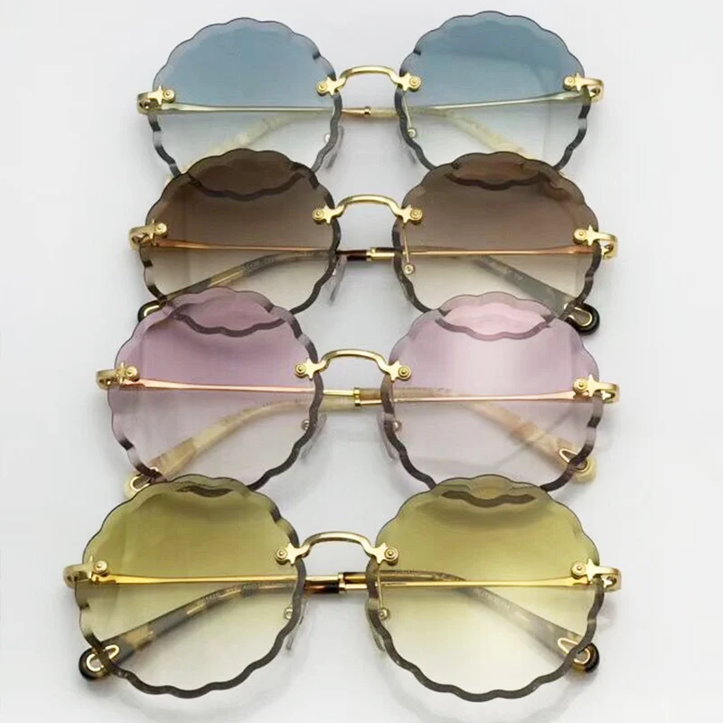 Модные женские солнцезащитные очки большого размера 2018 новые круглые толстые