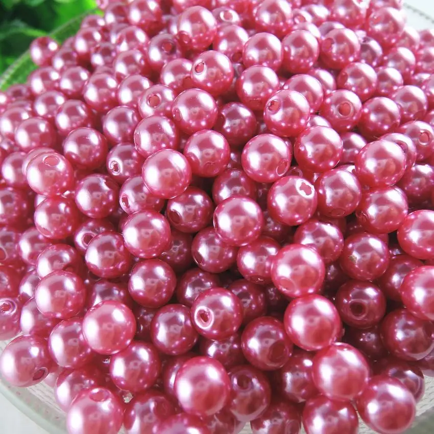 5 размеров бусины из АБС-пластика имитация жемчуга оптовая продажа круглые