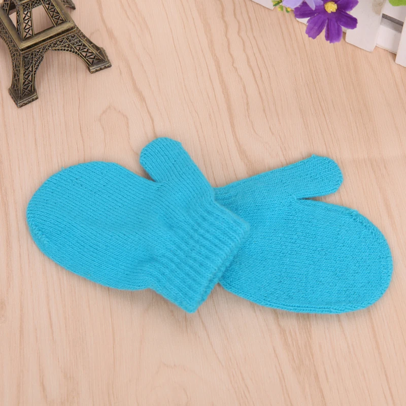 

Cute Unisex Knitting Warm Soft Gloves Kids Boys Girls Candy Colors Mittens