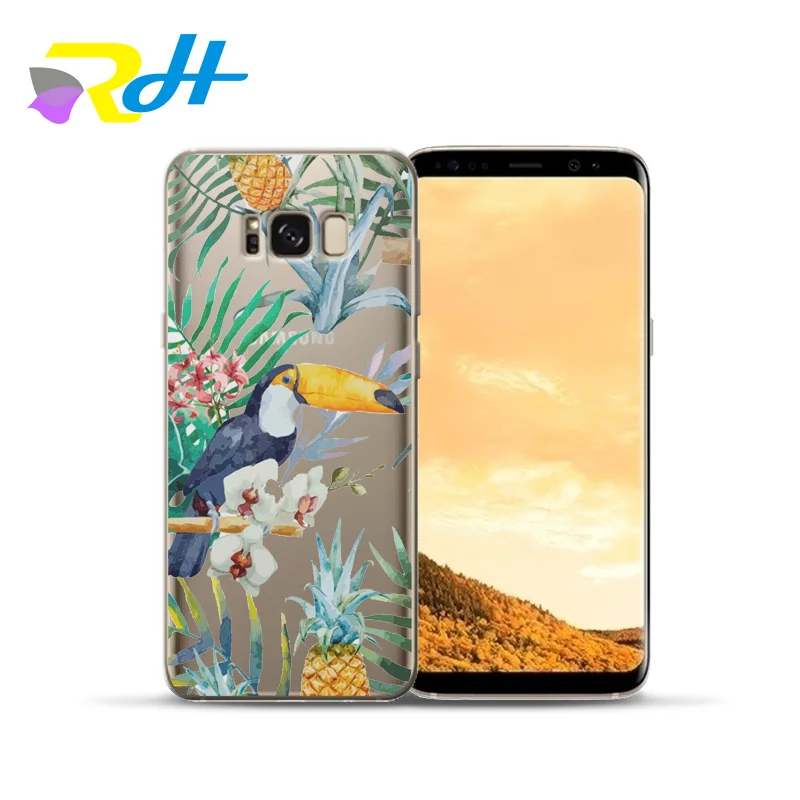 Мягкий ТПУ чехол для Samsung Galaxy S10 Plus Стильный тропический ветер S6Edge S7 Edge S8 S9 S10e Coque Etui