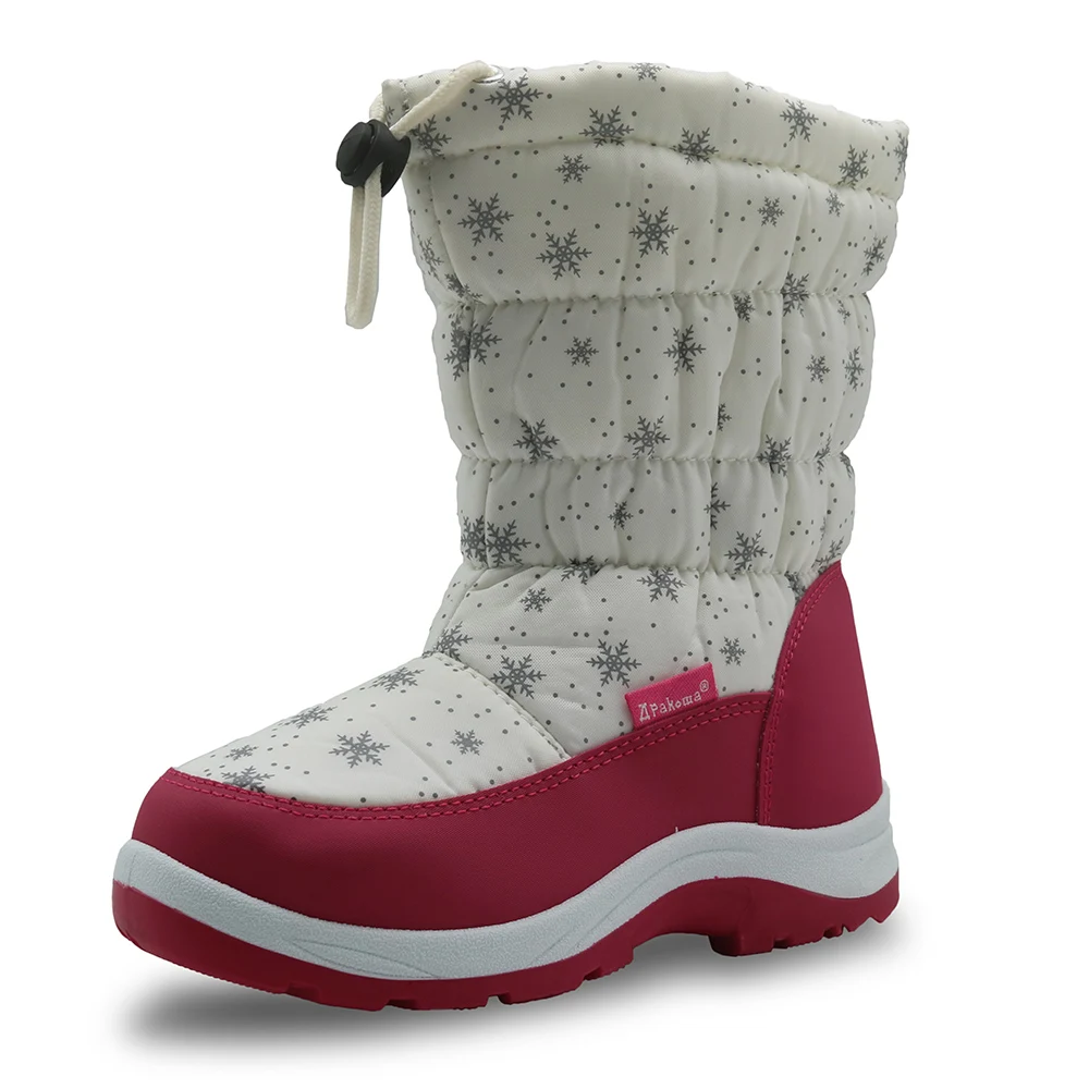 Зимние водонепроницаемые сапоги APAKOWA для девочек детская обувь до середины икры