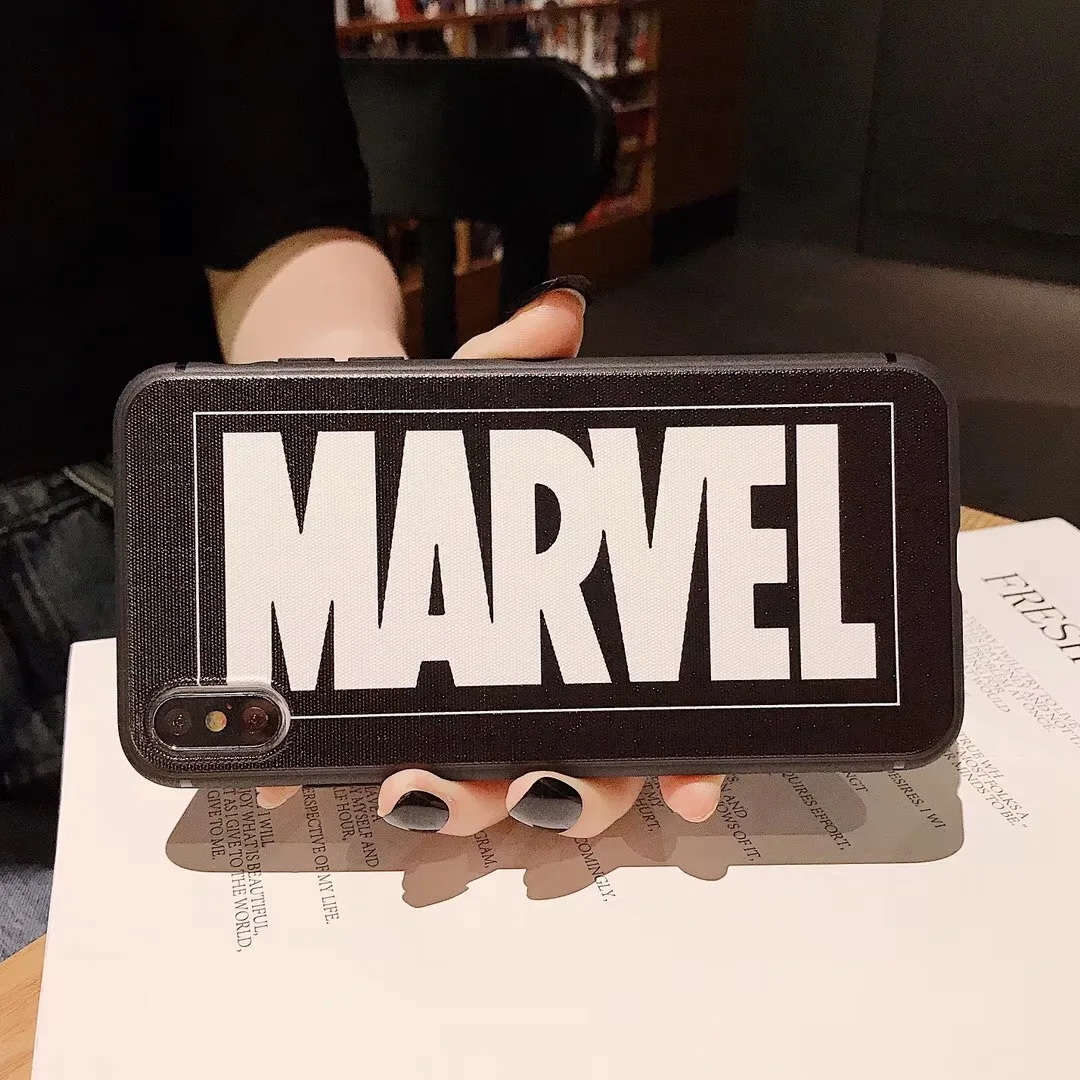 Marvel Мстители наконец логотип шелк чехол для телефона Apple IPhone X XS Max Xr 7 plus 8 плюс 6