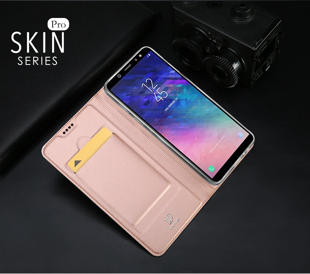 Подарок) откидная крышка для samsung Galaxy A6 чехол Роскошный из искусственной кожи чехол для телефона s для samsung Galaxy J3, J5, J7 года A6 A8 Plus