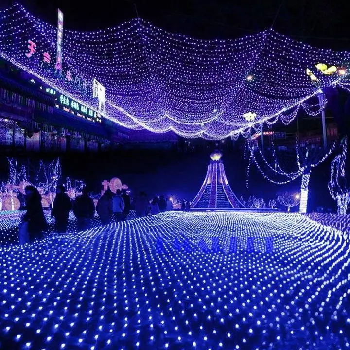 Чистая сетчатая ткань изображение фары мерцание освещение свадьба ну вечеринку