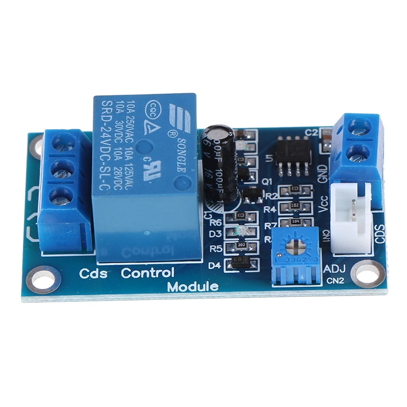 1 комплект DC 24 В светильник переключатель управления реле фоторезистора модуль