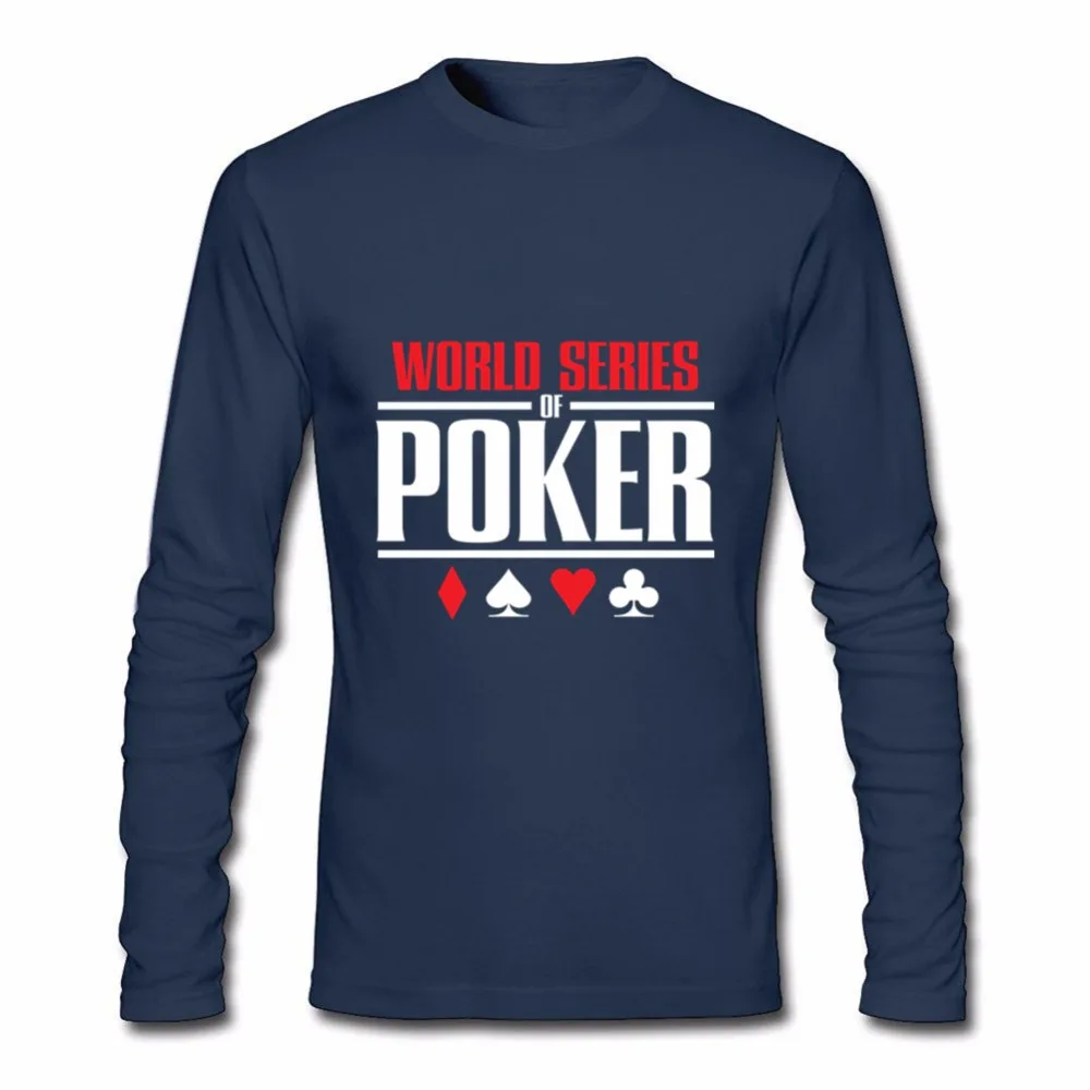 Latest Trendy Summer Cheapest Price Round Neck Male Tees Men's World Series Of Poker T Shirts Wsop Logo Printed Crewneck T-shirt | Мужская