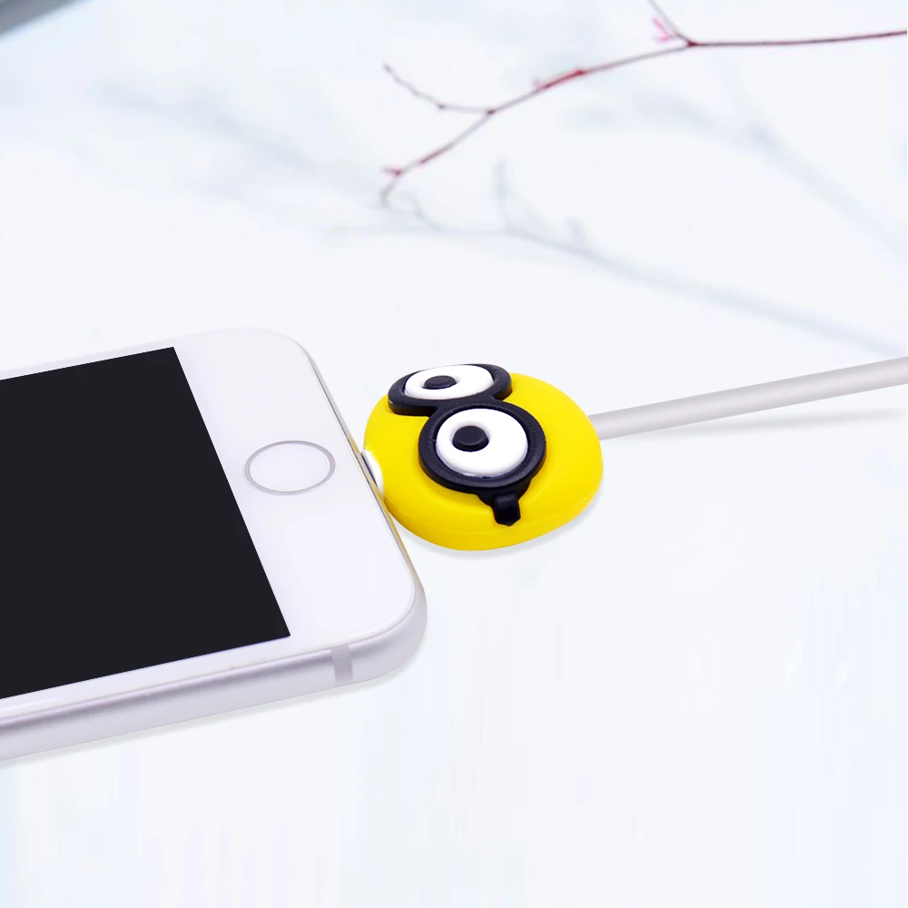 Оригинальный милый мультяшный телефон USB кабель протектор для iphone chompers шнур