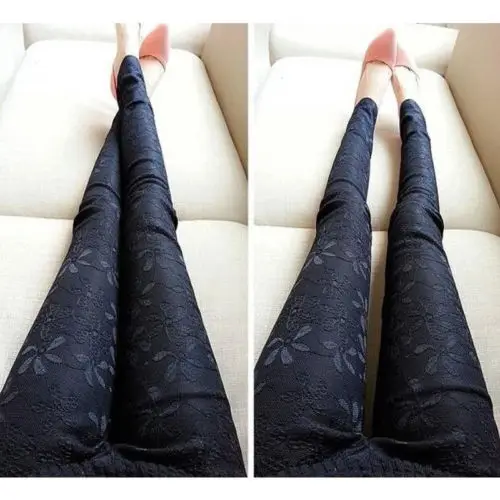 Casual Womens Skinny Pencil Pants High Waisted Embroidery Stretch Slim Fit Denim Jeans Trousers | Женская одежда
