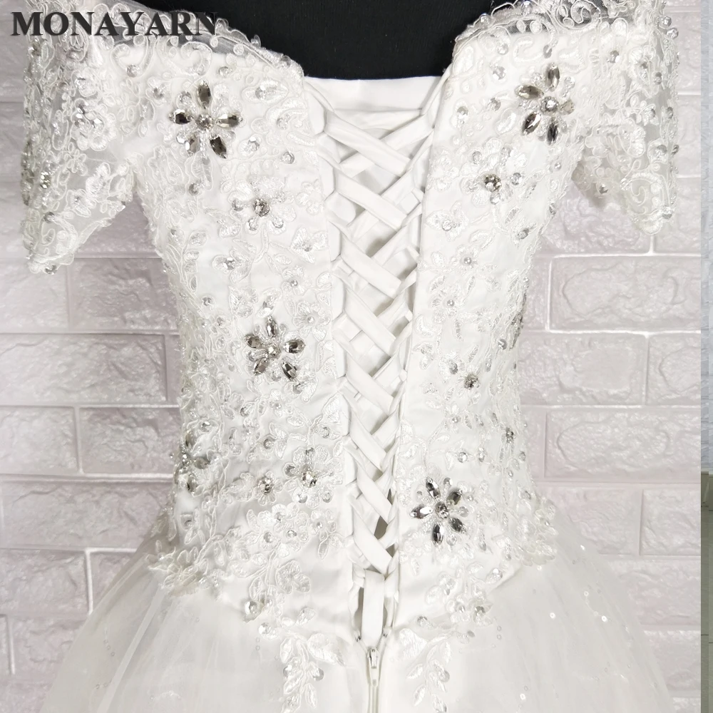 Свадебное платье Vestido De Noiva белое пикантное кружевное свадебное принцессы с