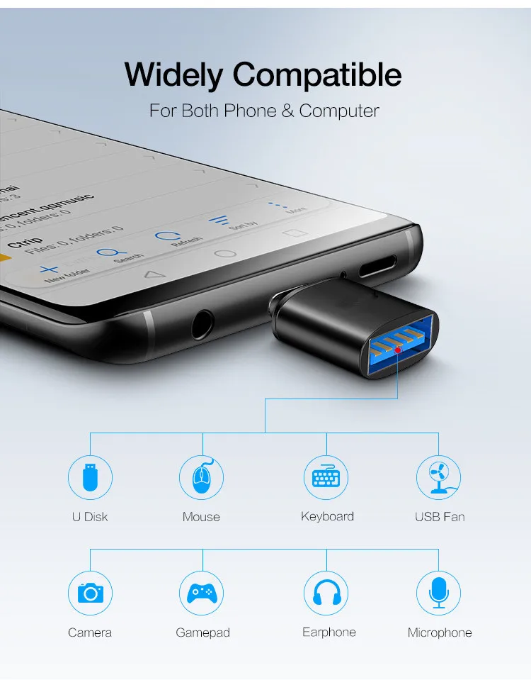 Usb type C OTG адаптер USB C штекер для Micro USB Женский Кабельные конвертеры для Macbook samsung S10 huawei USB для type-c OTG