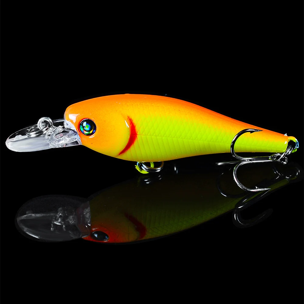 Minnow sunlure 1 шт. плавающая 6 7 см 2 &quot/5 5 г 0 унций живопись жесткая приманка для рыбалки