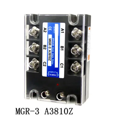 AC 70 280VAC вход 380VAC выход SSR 10A A3810Z трехфазное твердотельное реле|phase solid state relay|solid