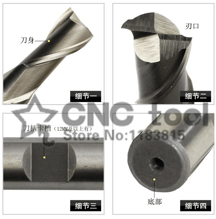 2 шт. 2F/3F/4F-9x10x19x69 полный мельницы фреза, M2Al HSS фрезы, прямые фрезы с хвостовиком