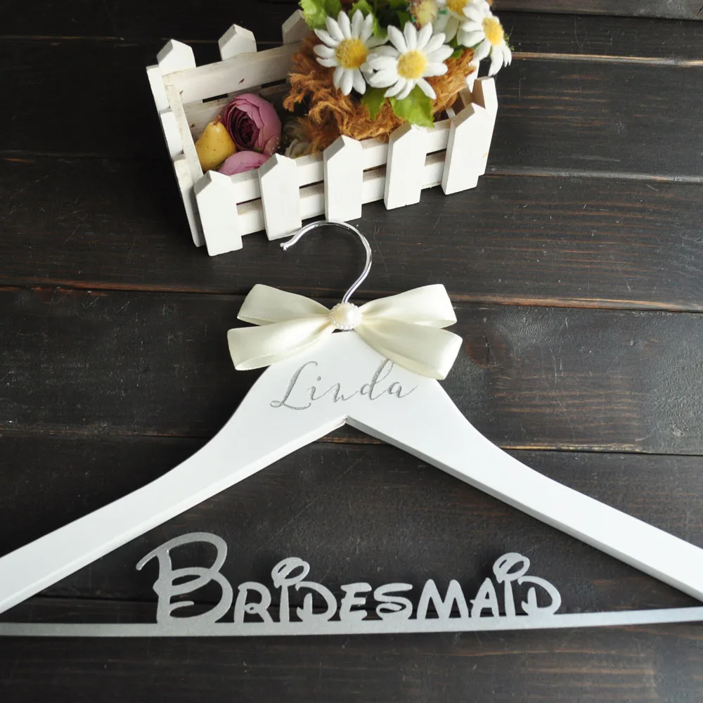 Персонализированные свадебные деревянные вешалки Обувь для невесты и подружки
