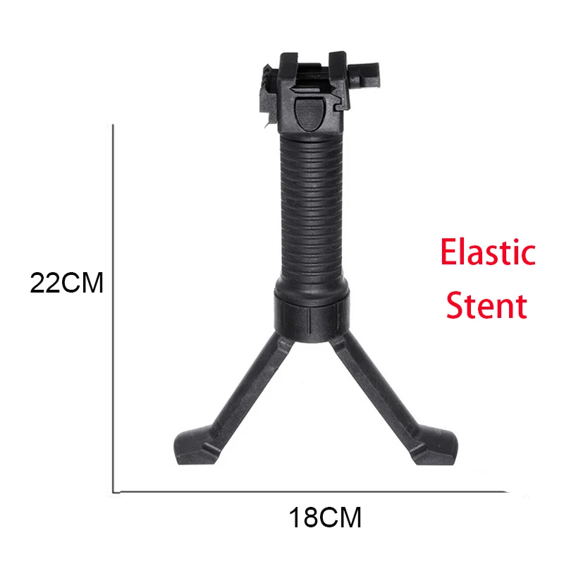 Elastic Stent ABS тактическая рукоятка Foregrip для JinMing 8th M4A1 гелевый игровой мяч Вода для игрушечного оружия аксессуары для детской наружной игрушки - Цвет: Elastic Stent