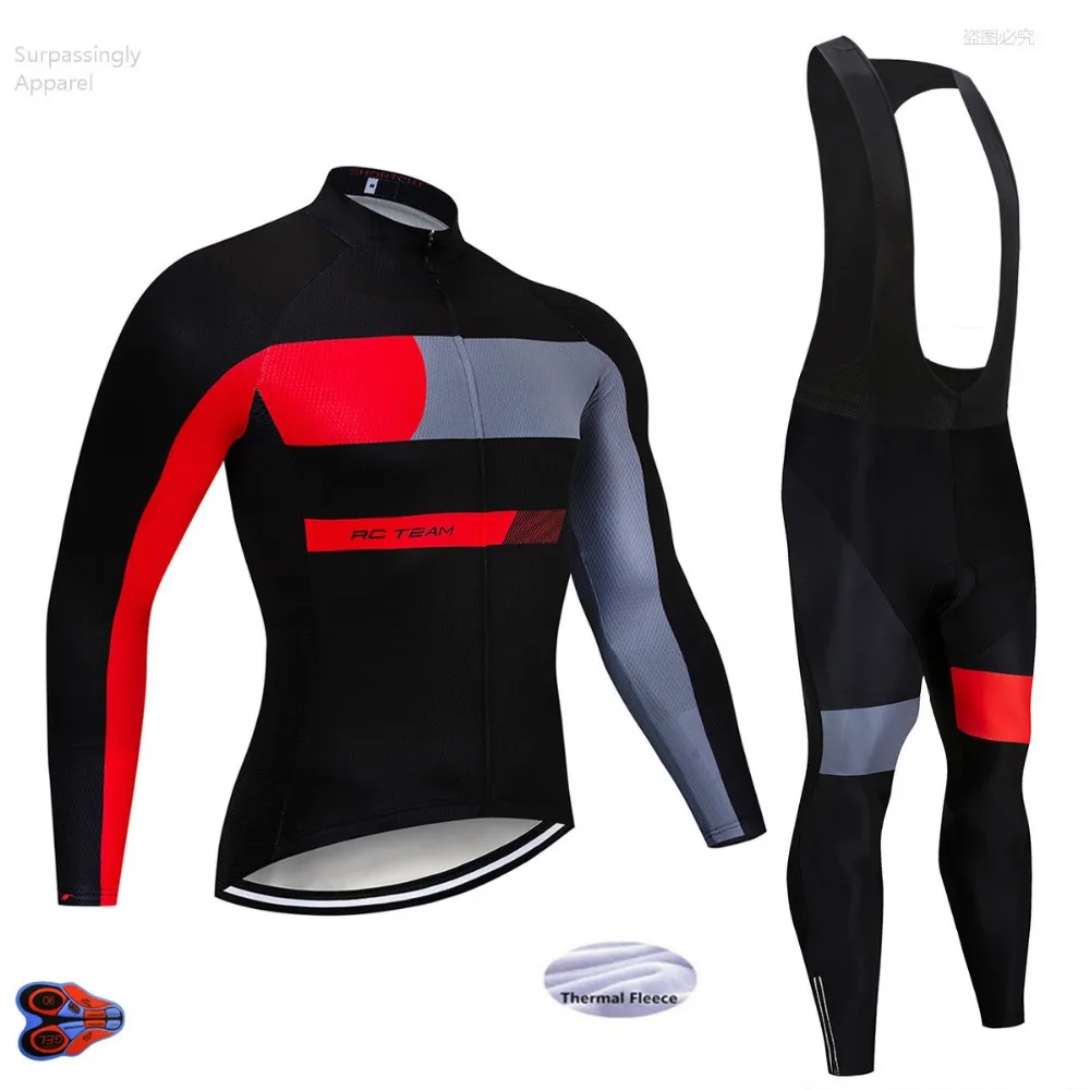 2018 Pro UCI World Team Cycling Clothing Winter Thermal Fleece Men's Jerseys MTB Bike Maillot Ropa Ciclismo Sportswear | Спорт и