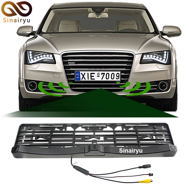 Россия ЕС Универсальная рамка для номерного знака два парковочных датчика