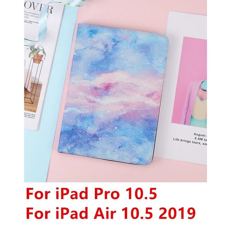 Blue Pro 10.5 Чехол под мрамор для iPad 9,7 Силиконовая задняя кожа смарт-Чехлы для iPad Mini 2/3/4/5 Air 2 1 Pro 10,5 Pro 11 Coque принципиально - Цвет: Blue Pro 10.5