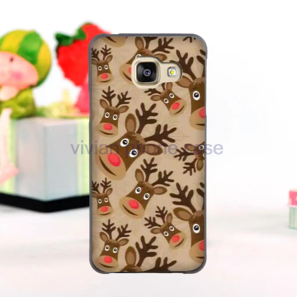 РОЖДЕСТВО ОЛЕНЕЙ пластик мобильный телефон дело чехол для Samsung Galaxy A3 A310 A5 A510 A7 A710 A8