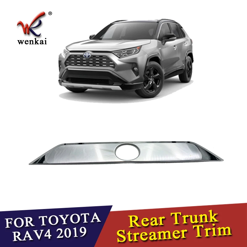 Высококачественная хромированная накладка на багажник из АБС пластика для Toyota