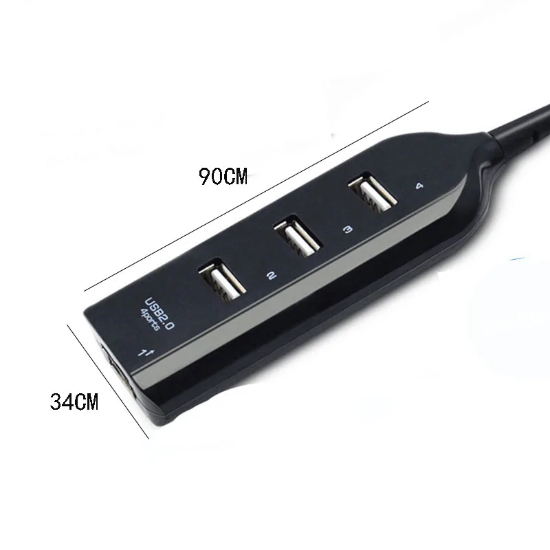 Высокоскоростной Разветвитель USB 2 0 с 4 портами адаптер для ПК ноутбука