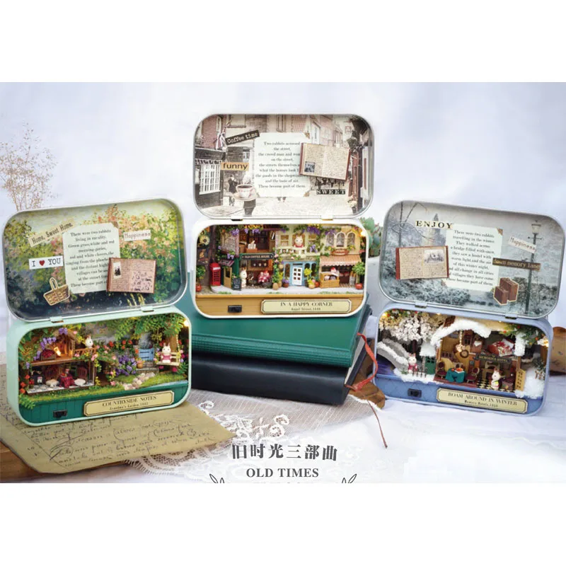 3D Кукольный дом деревянная коробка театр модель сделай сам миниатюрные