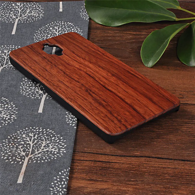 Для Oneplus 3 Three Case Деревянный чехол для One Plus Hard Bamboo RoseWood + PC Чехлы ручной работы