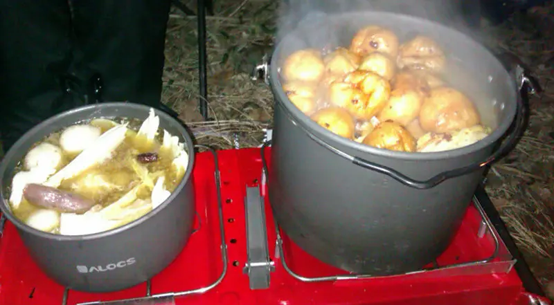 YINGTOUMAN Складная двойная кухонная плита, газовая плита для кемпинга, походов, пикника, портативная горелка для улицы