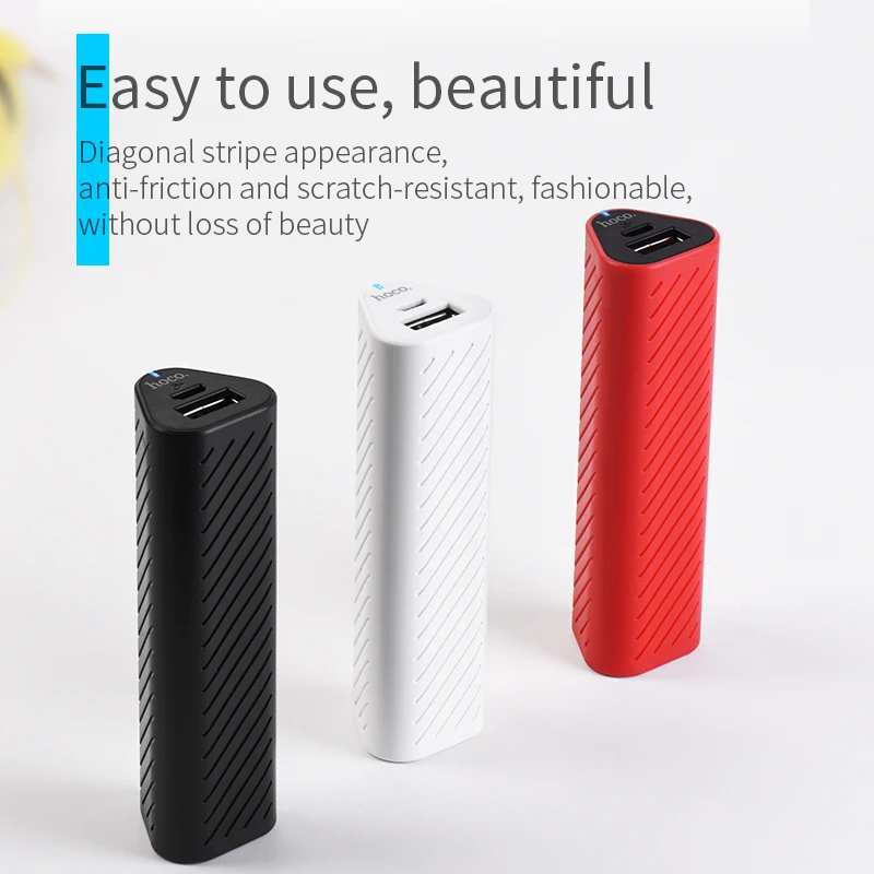 HOCO портативный внешний аккумулятор 2500 мАч легкий USB резервный зарядное