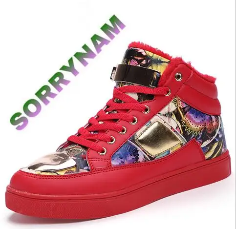 SORRYNAM 2016 New listing fashion PU leather high-top men's casual shoes High Quality Mens street style Fashion Men Shoes | Обувь
