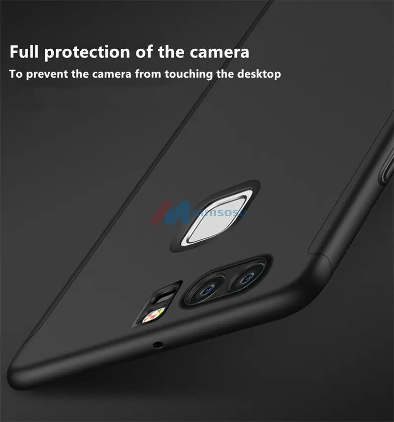 360 Degree Full Cases for Huawei P10 Lite Back Cover with Tempered Glass P 10 WAS-LX1 |