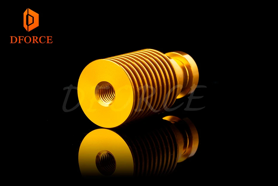 V6 Золотой радиатор для e3d gold hotend радиаторный пульт 1,75 мм прямой и Боуден для подачи 3D принтер titan экструдер AQUA