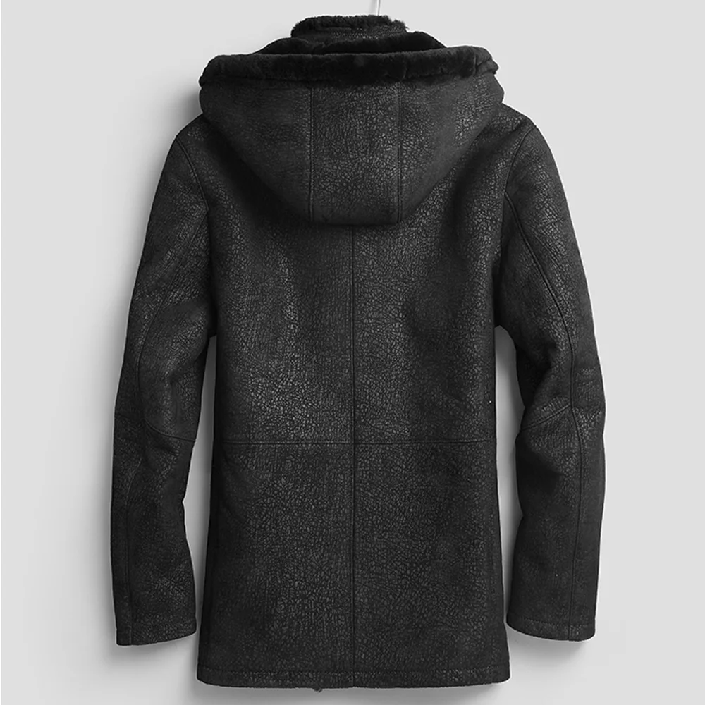 2019 Luxury 100% Guaranteed Natural Sheepskin Fur Shearling Coat Men Winter Real Clothing Genuine Leather Outwear | Мужская одежда
