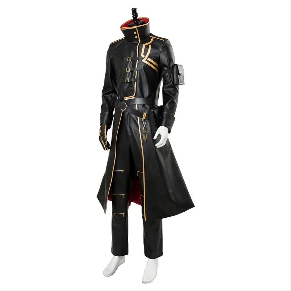 Fate Grand Order Косплей гилганеш косплей костюм черный наряд плащ Униформа концепция