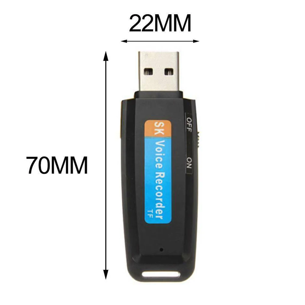 WAV u-диск мини перезаряжаемый аудио цифровой USB портативный пластик ручка Профессиональный диктофон Поддержка TF карта флэш-накопитель