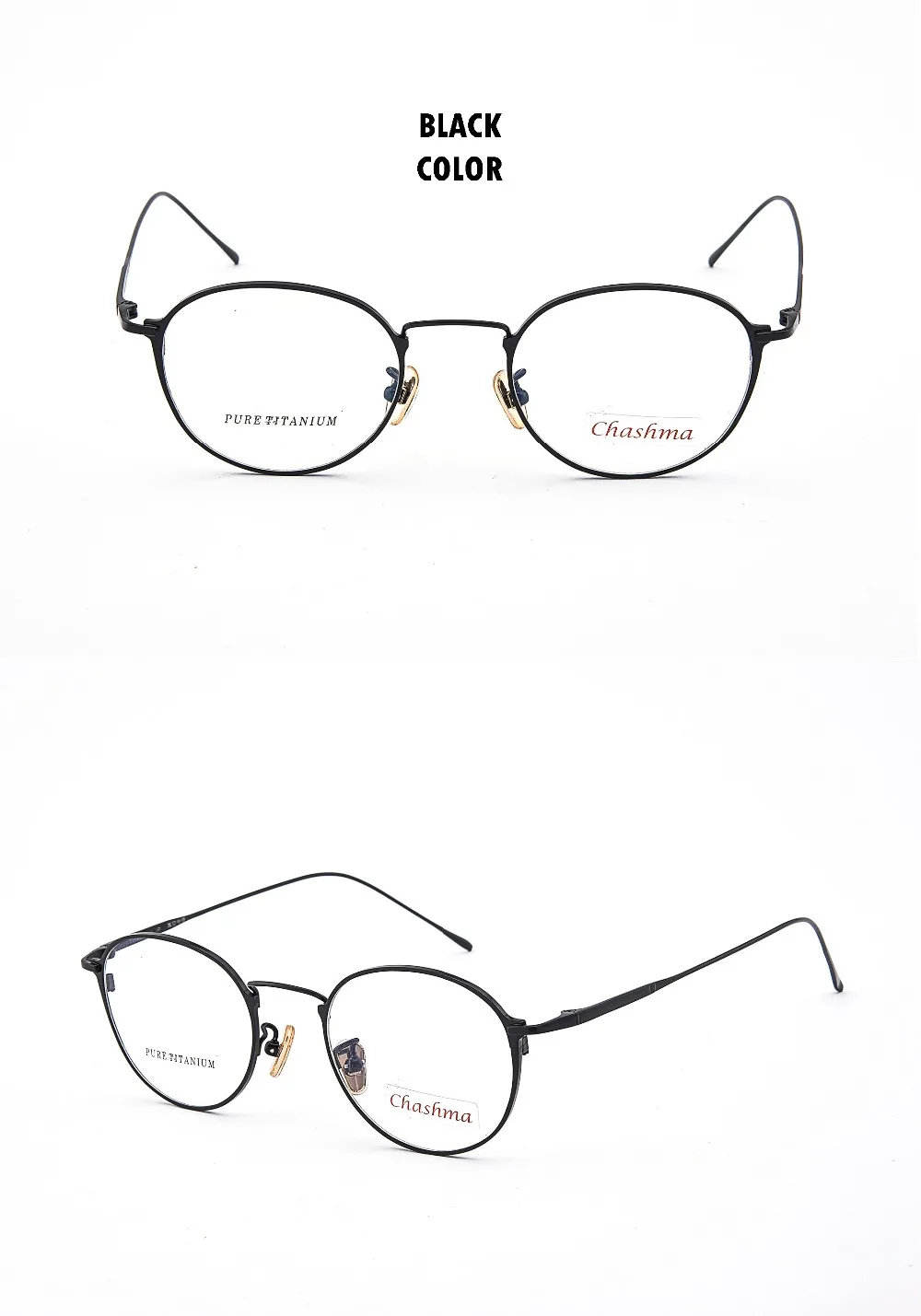 Chashma Женская винтажная рамка Lentes Opticos Gafas высокое качество круглые титановые светлые рамки очки ретро для женщин и мужчин