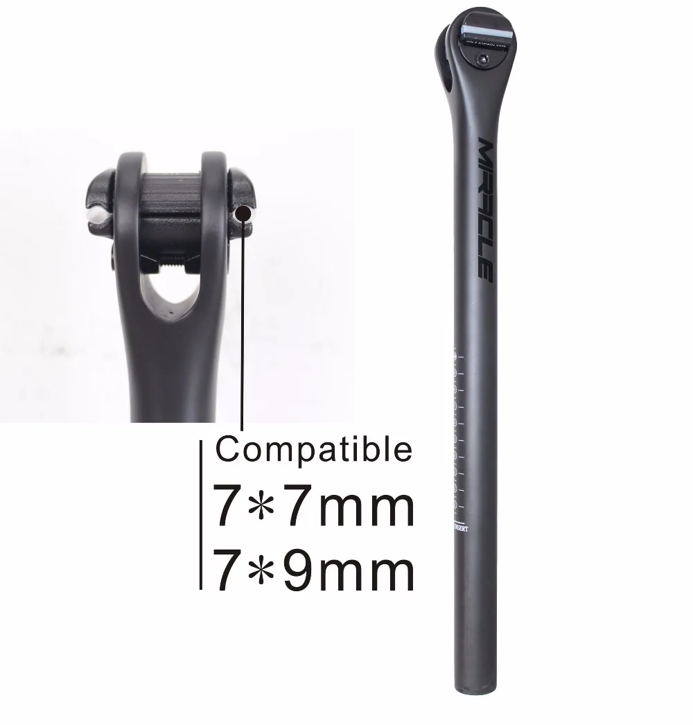 Штырь сиденья шоссейного велосипеда матовый углеродный 2018*27 2 мм|bicycle seatpost|fixed gear