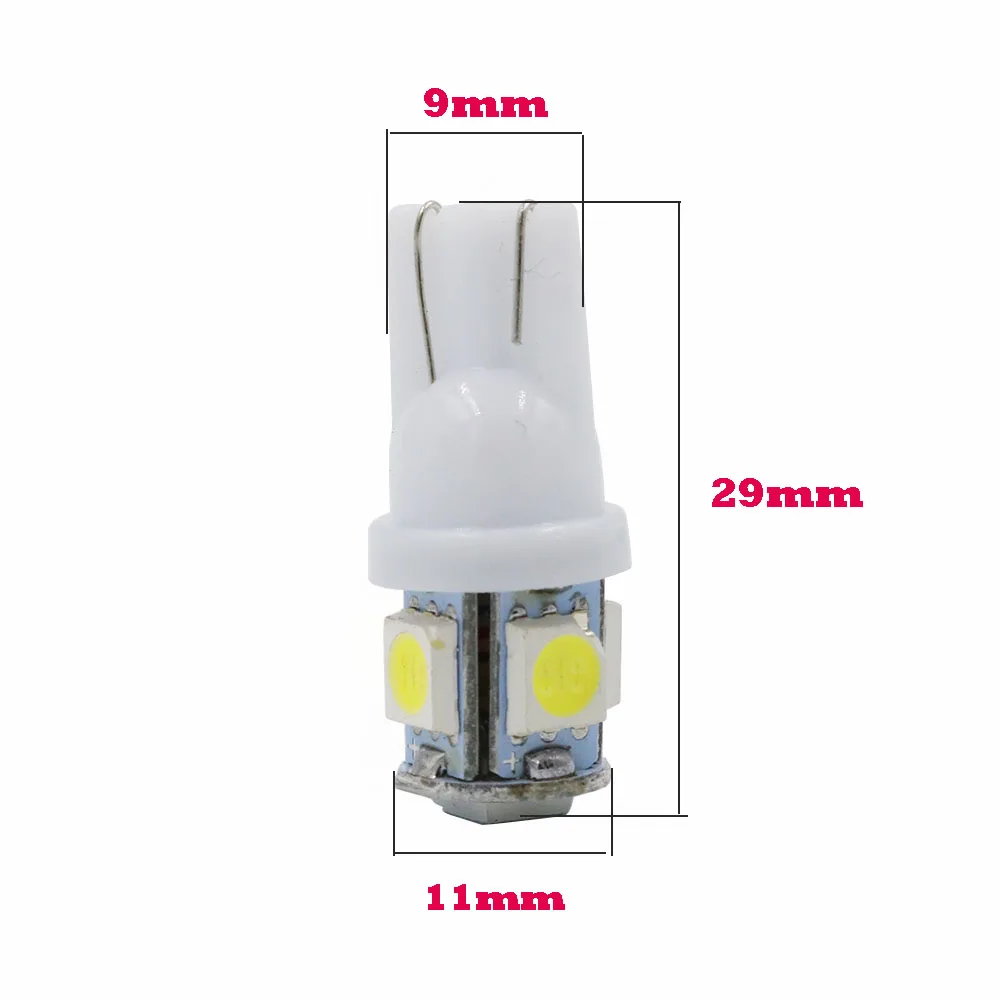 YSY 200X T10 Автомобильные светодиодные лампы W5W 5050 5SMD фары клиновидные для чтения
