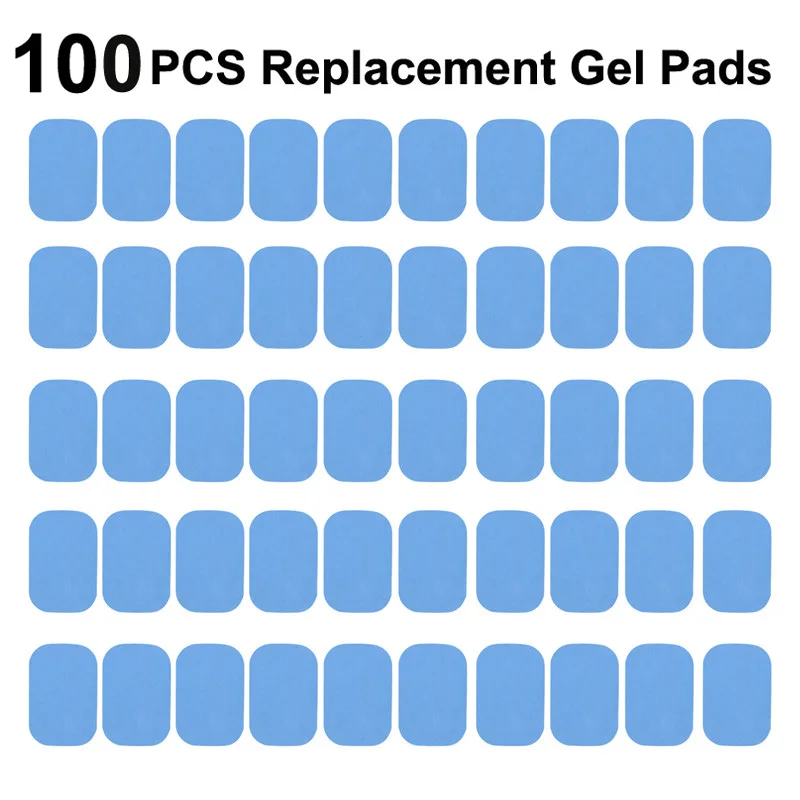 

100 Pcs(50Pair) Replacement Fitness Gel Stickers Hydrogel Pad/Patch For EMS Muscle Training Massager ABS Abdominal Trainer